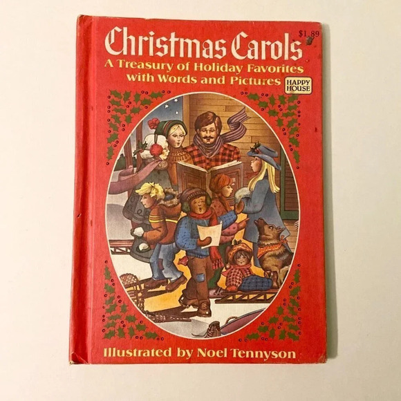 Vintage 1981 Christmas Carols A Treasury of Holiday Favorites Noel  Tennyson - Picture 1 of 15